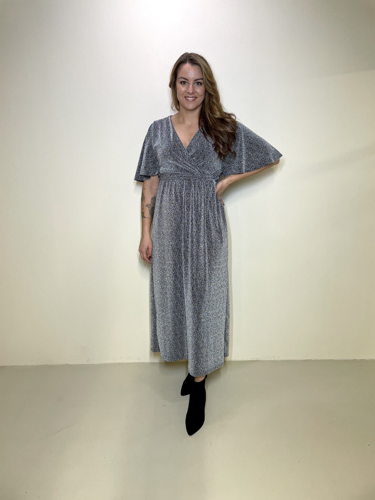 Maxikleid Liv Silber