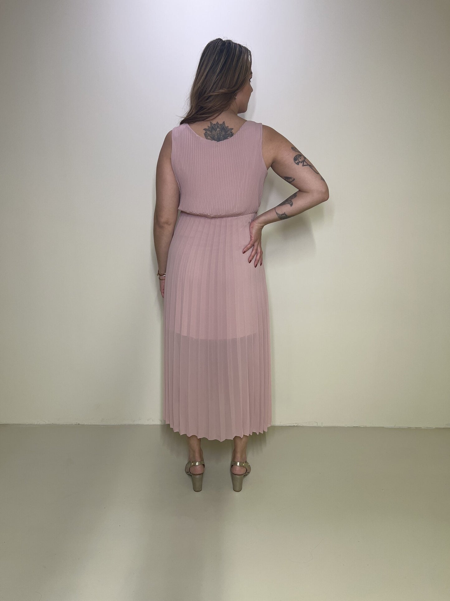 Plissiertes Kleid Merel Pink