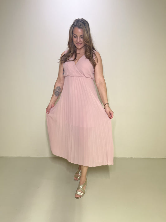 Plissiertes Kleid Merel Pink